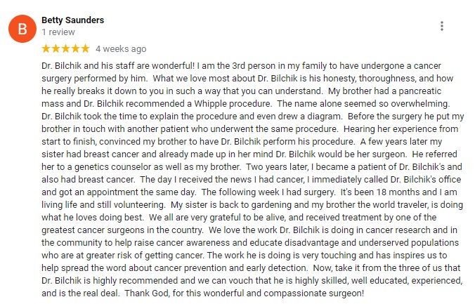 dr anton bilchik reviews